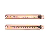 sourcing map 2Pcs 10 Gear Lifting Bracket, Adjustable Angle Lifting Rod Hinge Bracket Furniture Support Hinge for Furniture Cabinet Sofa Bed Wardrobe Table, Color Zinc