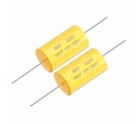 sourcing map 2Pcs 10uf Frequency Divider Capacitor, 250V Axial Audio Speaker Crossover MKP Film Capacitor