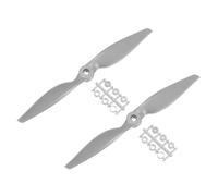 sourcing map 2Pcs 11x5.5 Inch Propeller RC Propellers 2-Vane Blades Props Gray with Adapter Rings for RC Airplane Aircraft Prop Replacement