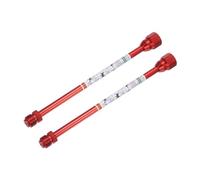 sourcing map 2pcs 12"/30cm Airless Paint Spray Gun Tip Extension Pole Rod Painting Aluminum Alloy Light Airless Paint Sprayer Extension, Red