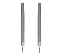 sourcing map 2pcs 12" Half Round Medium Cut File Double Cut Teeth Bastard Metal File High Carbon Steel T12 Without Handle for Metal Wood Tool Sharpener, Gray
