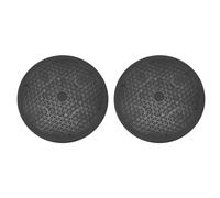 sourcing map 2Pcs 12 Inch Rotating Swivel Stand with Steel Ball Bearings, 360 Degree Rotating Lazy Susan Turntable Organizer Round Rotating Plate for TV Sculpture Computers, Black