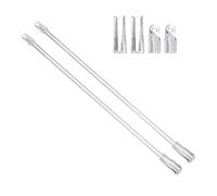 sourcing map 2Pcs 12"Transparent Blind Wand Replacement Parts with Hook and Grip, Clear Acrylic Window Blind Stick Tilt Rod for Window Opener Accessory