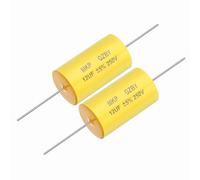 sourcing map 2Pcs 12uf Frequency Divider Capacitor, 250V Axial Audio Speaker Crossover MKP Film Capacitor