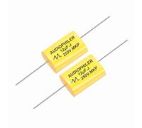 sourcing map 2Pcs 12uF High-Frequency Divider Capacitor, 274V Audio Speaker Crossover Non-Polarity Polypropylene MKP Film Capacitors