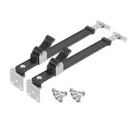 sourcing map 2Pcs 15 Inches Window Hinges, Stainless Steel Casement Window Stays, Adjustable Friction Stay Hinges Window Brace with Screws, Black