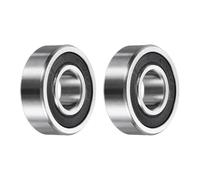 sourcing map 2Pcs 153712-2RS Non-Standard Ball Bearings 15mm ID x 37mm OD x 12mm Thickness Bearings Double Rubber Sealed Chrome Steel Bearing for Industrial Machinery
