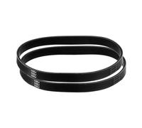 sourcing map 2pcs 155J6 PJ V-Ribbed Belt 6 Ribs 15.5" Length x 0.55" Width x 0.14" Height, EPDM Rubber Poly V Belt, Multi Wedge Micro V Belt
