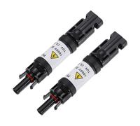 sourcing map 2Pcs 15A Built-in Diode Solar Wire Connectors Anti-backflow, 1000V IP67 Waterproof Male and Female Connector for Solar Photovoltaic System