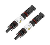 sourcing map 2Pcs 15A Solar Fuse Holder Inline, 1000V IP67 Waterproof Male and Female Connector with Fuse for Solar Photovoltaic System