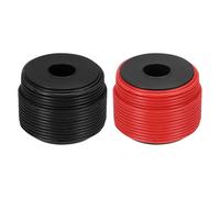 sourcing map 2pcs 16 AWG Silicone Electrical Wire Spool, 16 Gauge 30.5m/100ft Electrical Wires, 600V 200C Tinned Copper Stranded High Temp Battery Wire for Automotive, RV Inverter - Red & Black