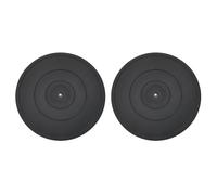 sourcing map 2Pcs 16 Inch Rotating Swivel Stand with Steel Ball Bearings, 360 Degree Rotating Lazy Susan Turntable Organizer Round Rotating Plate for TV Sculpture Computers Monitor, Black