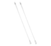 sourcing map 2Pcs 17 Inch Transparent Blind Wand Replacement Parts with Hook and Grip, Clear Acrylic Window Blind Stick for Window Pull Supplies Opener Accessory