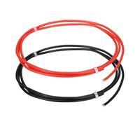 sourcing map 2pcs 18 AWG Silicone Electrical Wire, 18 Gauge 1m/3ft Electrical Wires, 600V 200C Tinned Copper Stranded High Temp Battery Wire for Automotive, Motor, RV Inverter - Red & Black