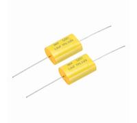 sourcing map 2Pcs 1uF Frequency Divider Capacitor, 250V Audio Speaker Crossover Non-Polarity Polypropylene MKP Film Capacitor