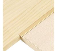 sourcing map 2Pcs 2.9ft x 0.39" T Molding Floor Transition Strips, Aluminium Alloy Vinyl Flooring Gap Trim for Joining Laminate Planks Tiles Floor Gaps, Gold