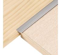 sourcing map 2Pcs 2.9ft x 0.47" T Molding Floor Transition Strips, Aluminium Alloy Vinyl Flooring Gap Trim for Joining Laminate Planks Tiles Floor Gaps, Gray