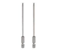 sourcing map 2pcs #2 Phillips Screwdriver Bit PH2 1/4" Hex Shank 4" (100mm) Long 3mm Rod Magnetic Cross Head Drill Bits S2 Steel Industrial Screw Driver for Electric Power Tools, Gray