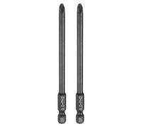 sourcing map 2pcs #2 Phillips Screwdriver Bit PH2 1/4" Hex Shank 4" (100mm) Long 5mm Rod Magnetic Cross Head Drive Drill Bits S2 Steel Industrial Screw Driver Electric Power Tool, Black