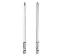 sourcing map 2pcs #2 Phillips Screwdriver Bit PH2 1/4" Hex Shank 4.3" (110mm) Long 4.5mm Rod Magnetic Cross Head Drill Bits S2 Steel Industrial Screw Driver Bit for Electric Power Tools, Gray