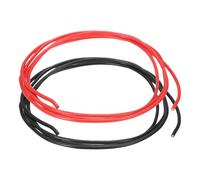 sourcing map 2pcs 20 AWG Silicone Electrical Wire, 20 Gauge 0.9m/3ft Electrical Wires, 600V 200C Tinned Copper Stranded High Temp Battery Wire for Automotive, Motor, RV Inverter - Red & Black