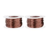sourcing map 2pcs 20 Gauge Aluminum Craft Wire 0.8mm 98.5ft Flexible Bendable Anodized Metal Jewelry Sculpting Wire for Jewelry Making Modelling Craft DIY, Bronze