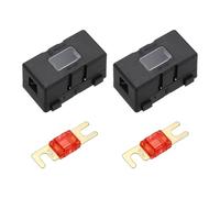 sourcing map 2pcs 200A 125V ANL Fuse Holder Kit, 150A Fuse Inline Block Box for Automotive Marine Audio Video Electronic System