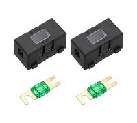 sourcing map 2pcs 200A 125V ANL Fuse Holder Kit, 30A Fuse Inline Block Box for Automotive Marine Audio Video Electronic System