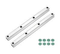 sourcing map 2Pcs 200mm HGR15 Linear Guide Rail, Bearing Steel Linear Motion Guideway for DIY CNC Routers Lathes Mills Automatic Equipment