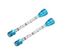 sourcing map 2pcs 20cm/8" Airless Paint Spray Gun Tip Extension Pole Rod Painting Aluminum Alloy Anti-Corrosion Airless Paint Sprayer Extension Blue