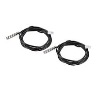 sourcing map 2pcs 20K Temperature Sensor Probe, Stainless Steel NTC Thermal Sensor Probe 3.3ft Digital Thermometer Extension Cable