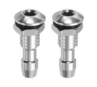 sourcing map 2Pcs 20mm M6 RC Boat Water Nipple Water Outlet Nozzle Aluminium Alloy Cooling Tube Extension for RC Boat Motor Cooling System Kit Silver