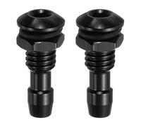 sourcing map 2Pcs 20mm M6 RC Boat Water Nipple Water Outlet Nozzle Aluminium Alloy Cooling Tube Extension for RC Boat Motor Cooling System Kit Black