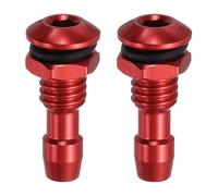 sourcing map 2Pcs 20mm M6 RC Boat Water Nipple Water Outlet Nozzle Aluminium Alloy Cooling Tube Extension for RC Boat Motor Cooling System Kit Red