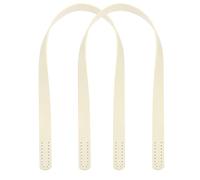sourcing map 2pcs 24 Inch (60cm) Leather Purses Straps Handbag Belt Band Bag Handles for Purse Wallet Tote Making, Cream White