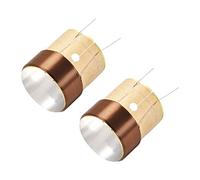 sourcing map 2pcs 25.5mm 1" Woofer Voice Coil 4 Layers Round Copper Wire Bass Speaker Replacement