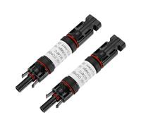 sourcing map 2Pcs 25A Solar Fuse Holder Inline, 1000V IP67 Waterproof Male and Female Connector with Fuse for Solar Photovoltaic System