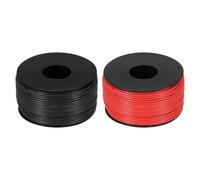 sourcing map 2pcs 26 AWG Silicone Electrical Wire Spool, 26 Gauge 45.7m/150ft Electrical Wires, 600V 200C Tinned Copper Stranded High Temp Battery Wire for Automotive, RV Inverter - Red & Black
