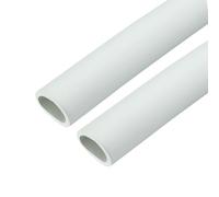 sourcing map 2pcs 2m/6.6ft Pipe Insulation Tube 1 1/4 inch(32mm) ID 44mm OD Foam Tubing for Handle Grip Support, White