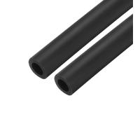 sourcing map 2pcs 2m/6.6ft Pipe Insulation Tube 18mm ID 30mm OD Foam Tubing for Handle Grip Support, Black