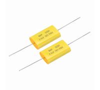 sourcing map 2Pcs 2uF Frequency Divider Capacitor, 250V Audio Speaker Crossover Non-Polarity Polypropylene MKP Film Capacitor