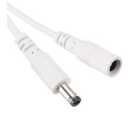 sourcing map 2PCS 3.28ft White DC Power Extension Cable 5.5mm x 2.1mm Power Adapter Cable 12V Female to Male for IP Camera, CCTV, LED, Monitors, More