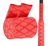sourcing map 2pcs 3.3ft 1.1" Dia Fishing Rod Heat Shrink Tube, 28mm Non Slip Waterproof Shrink Handle Grip Tubing Wrap for Sport, Fitness Handle, Red x Tube