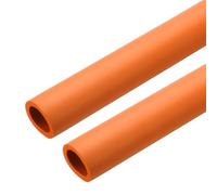 sourcing map 2pcs 3.3ft Pipe Insulation Tube 1 inch(25mm) ID 1 3/8 inch(35.5mm) OD Foam Tubing for Handle Grip Support, Orange