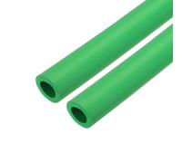 sourcing map 2pcs 3.3ft Pipe Insulation Tube 18mm ID 30mm OD Foam Tubing for Handle Grip Support, Green