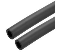 sourcing map 2pcs 3.3ft Pipe Insulation Tube 20mm ID 1 1/16 inch(27.5mm) OD Foam Tubing for Handle Grip Support, Black