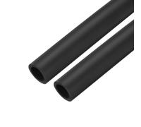 sourcing map 2pcs 3.3ft Pipe Insulation Tube 7/8 inch(22mm) ID 32mm OD Foam Tubing for Handle Grip Support, Black