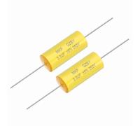 sourcing map 2Pcs 3.3uf Frequency Divider Capacitor, 250V Axial Audio Speaker Crossover MKP Film Capacitor