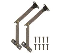 sourcing map 2Pcs 3.4" Folding Lid Support Hinges, Lift Up Stay Hinge, 180 Degree Rotatable Iron Hinges with Screws for Wooden Boxes Jewelry Case Display, Bronze