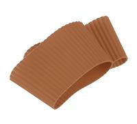 sourcing map 2Pcs 3.54" Silicone Cup Sleeves, Nonslip Mug Cup Sleeve for Coffee, Heat Resistant Mug Covers Insulated Protector, Brown